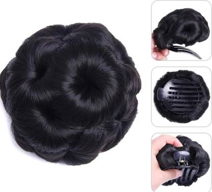ALX Hair Clutcher juda bun with artificial synthetic hair extension Bun