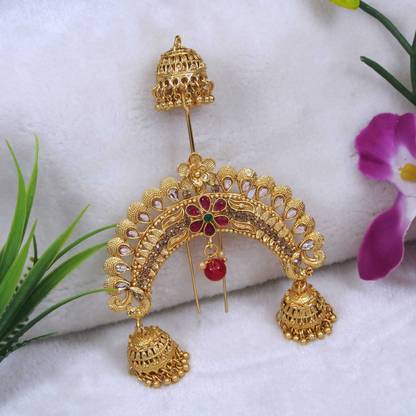 sharneshwar Hair Brooch | Juda Pin | Bridal Hair Accessories for wedding Bun Clip