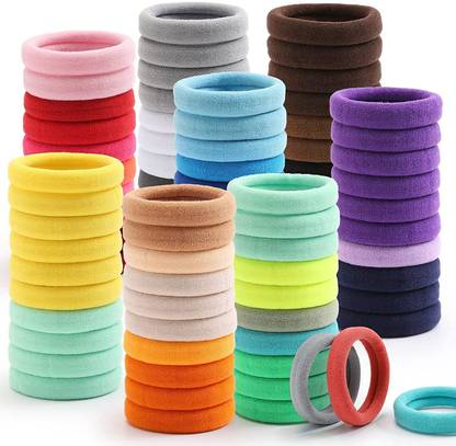 Snowpearl 30 Pieces Nylon Elastics Hair Ties Hair Tie Rubber Bands Rubber Band