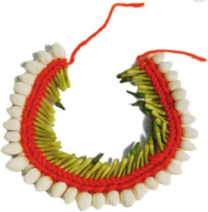 90 Degree Original Fresh Real Flower Veni For Hair Gajara Mala Haar For Pooja Jewelllery Hair Accessory Set