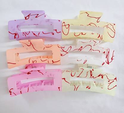 FRESHION STORE Trending Colorful Hair Clutcher Hair Claw (Multicolor) Hair Claw