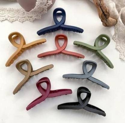 MayrasCreations Large matte clutches (pack of 6pc) Random Hair Claw