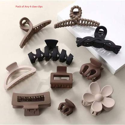 Alucia Korean Style Matte Flower Hair clip/ Hair pin/ Hair Accessories for Women set 2 Hair Claw
