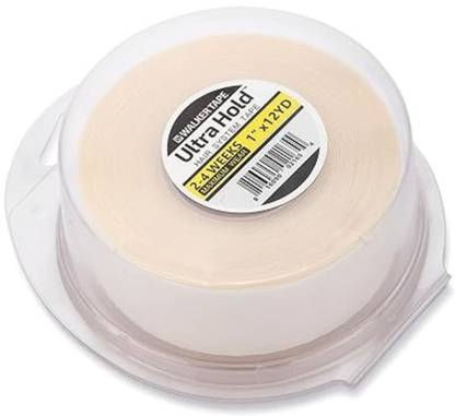 Ultra Hold Walker Tape 3/4" x 12 Yards- Strong, Waterproof Tape for Long-Lasting Secure Fit Hair Accessory Set