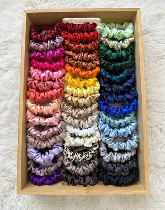RimR Silk Satin Scrunchies (Skinny) Rubber Band