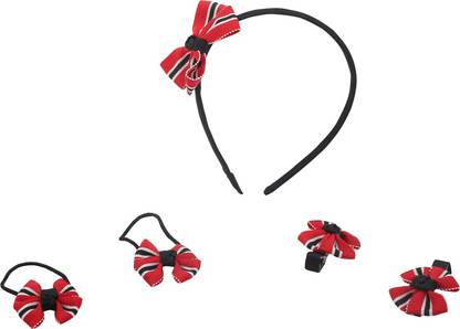 Baby Moo Baby Red Headband Set / Baby Rubberband Head Band