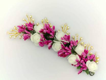 ZENCY crystal white flower Bun