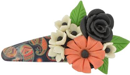 Unique Indian Crafts Handmade Artificial flowers Jewelry Tik Tac pin (COMBO OF 3) Tic Tac Clip