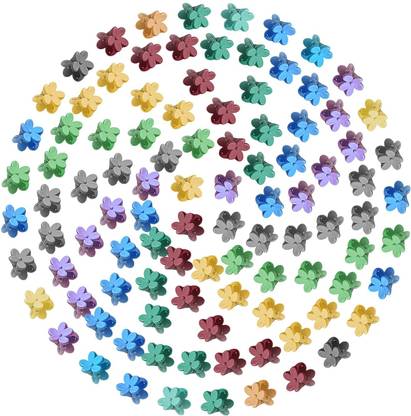 MANODHRUVA 60pcs Mini Hair Clutchers for Girls, Babies and Women, Multicolor Hair Claw