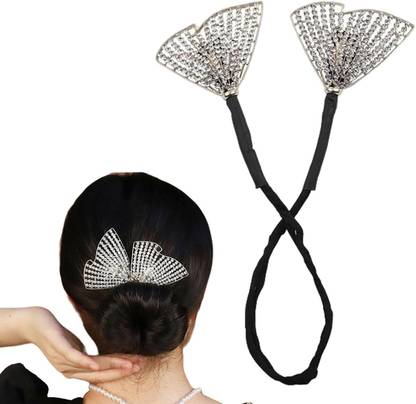 HONEY ACCESSORIES 1pcs Lazy Hair Curler,Bun Maker Hair Accessories for Women Girls Bun Clip
