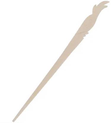 MANMORA CraftEra Maple bird Design Hair Pin (White) Bun Stick