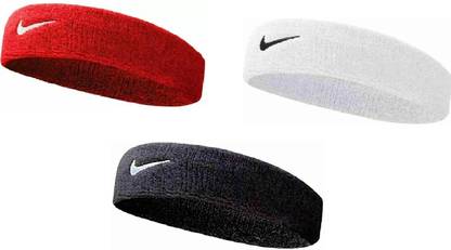 Fitty RED,WHITE,BLACK HEAD BAND FOR MEN ,WOMEN , BOYS AND GIRLS FOR SPORTS ,GYM Head Band  (Black, White, Red)