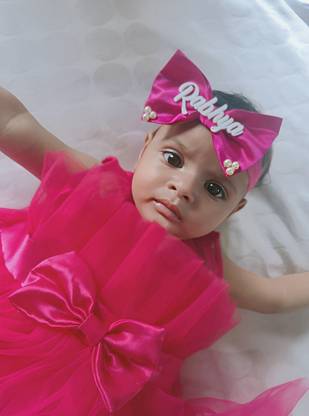 Aayu Fashionary Customised Name Bow Headband Head Band