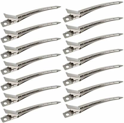 Cosluxe Professional Salon Hair Styling Steel Section PACK OF 12 Hair Clip