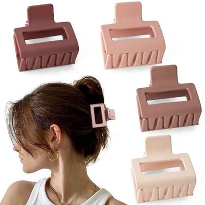 beyter Hair Claw Clips 2" Matte Hair Clips for Thick Hair Square Claw Clips Hair Clips Hair Claw