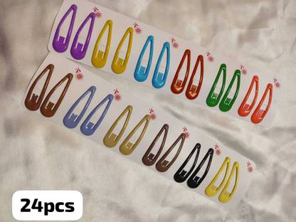 KVY COLLECTION Baby girl hair accessories combo pack of 24pcs hair clips set Tic Tac Clip