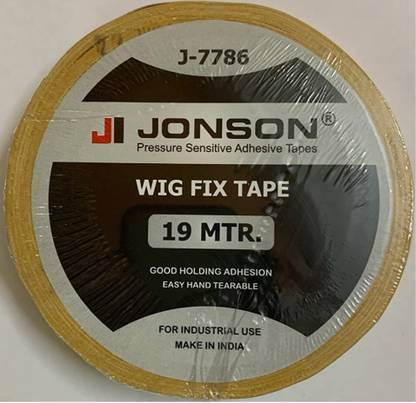 JONSON YELLOW WIG/PATCH CLOTH TAPE ROLL 20 MTR Hair Accessory Set