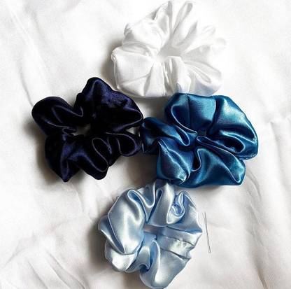 Orensh No Hurt Your Hair Scrunchies Satin Hair Ties Ponytail Holder Hair Band