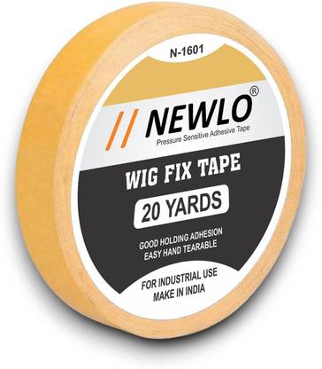 Newlo TAPE Yellow Cloth Roll, 24m Hair Patch/Wigs/Toupee Hair Accessory Set