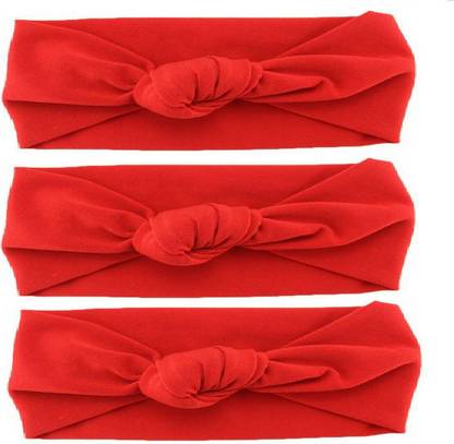Shihen Baby Girls Knot Headbands Cotton Elastics Bands Infant Toddler Hair band 3 PCS Hair Band