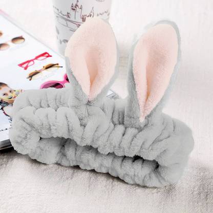 RosaStella 1pcs Makeup headbands Women Bow Hair Band Soft Coral Skincare for Washing Face Head Band