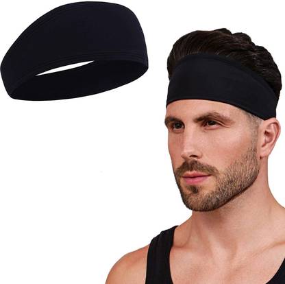 Bismaadh Mens Headband - Running Sweat Head Bands for Sports - Athletic Sweatbands for Workout/Exercise, Tennis & Football - Ultimate Performance Stretch & Moisture Wicking Head Band