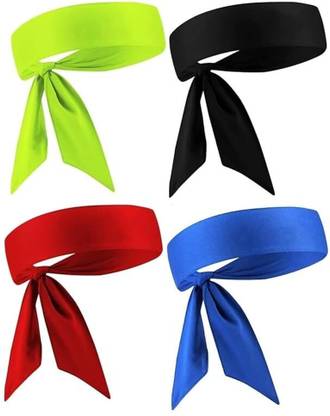 Run India Ninja Karate Headband Elastic Sweatband Hair Wrap for Men Women for Multi Sports Hair Band