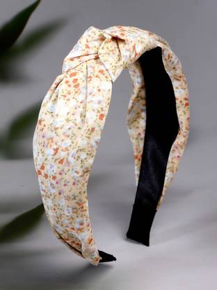 stol'n Floral Printed Hair Band-Peach Hair Band