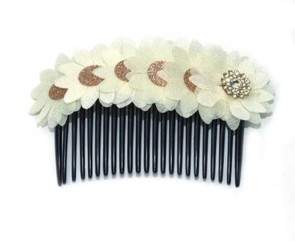 Myra Collection Artificial Flowers Jewellery Hair Comb pin For Women pack of 1 Hair Pin