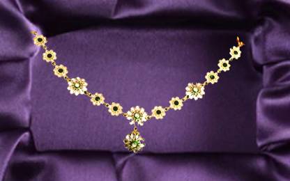 ora collection RAJPUTI SHEESHFOOL WITH BORLO Hair Chain