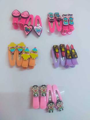 BIMMO HARD LIPS AND CHHOTA BHIM OR AND FOR KIDS HAIR CLIPA PACKOF 5 Hair Clip