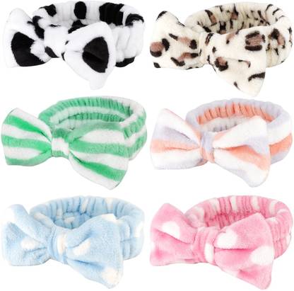 feelhigh 06 Bow Spa Headband, Makeup ,Face Wash ,Skin Care Headbands Head Band