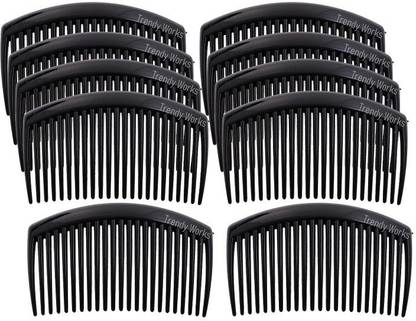 Trendy Works Side Comb (10 Pieces) Hair Clip Hair Slides Hair Accessories for Women Girls Hair Pin