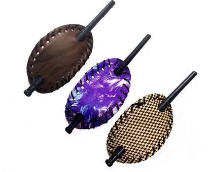 S Mark Smark Classic Oval Bun Cover Pin Thru Hair Barrette Clip with Stick - Pack of 3 Bun Clip