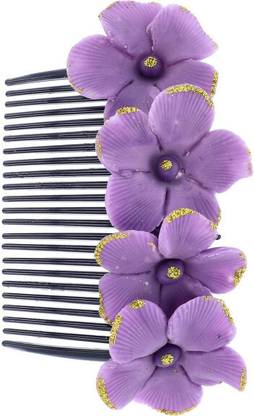 YOU & YOURS HAIR COMB PIN – HANDMADE FLOWER ACCESSORY Back Pin