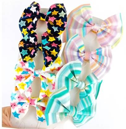 MEHAK CREATION Bows Alligator Clips Unicorn Fur and Glitter Matrial Bows Clips Hair Accessories Hair Pin