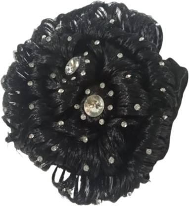 S Mark Hair Net With Multicolor Stone Bun Cover for Women and Girls (1PCS) Hair Accessory Set