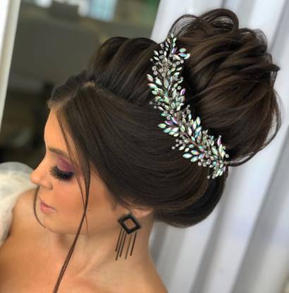 AccessoZone Stylish Hair Accessories with Artificial Flowers | Perfect for Weddings Hair Accessory Set