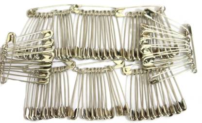R B Style 100 Pic Saree and Cloth Safety Pin for Women and Girls,( Pack 100 Pic ) Back Pin