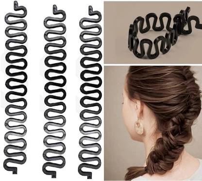 ABS 3Pcs French Bun Maker|Twist Plait|zigzag Hair Braiding Tools -women Bun Stick