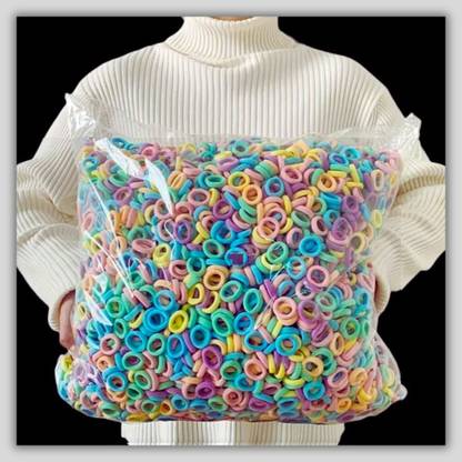 Lancia Mini Rubber Band, Hair Rubber Band for Kids, Rubber Band (Pack of 100) Rubber Band