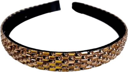 Rubela Golden Stone Studded Hairband/ Headband Head Band