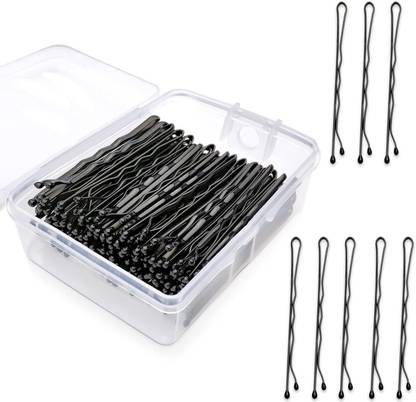 Tintoo 100 Pieces Medium size Bullet Bobby Hair Pins suitable for all Hairs With Box Hair Pin
