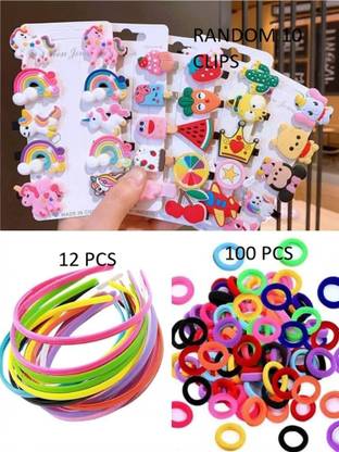KVY COLLECTION Baby Girl Hair Accessories Combo 122 Pcs Baby Girl Set Hair Clip