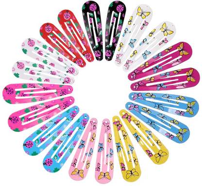 Ghelonadi Metal Hair Clip Hairpins Painted Tik Tak Pin Hair Accessories Clips 12pcs Tic Tac Clip