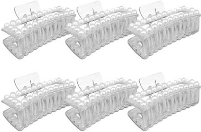 Adhvik Pack Of 6 Moti Design Trending Fashionable Lightweight Hair Claw/clutcher Hair Claw
