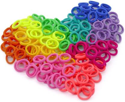 Diversa Elastic Mini Soft Small Hair Rubber Bands Ties For Baby Kid Girls (200 Pcs) Rubber Band
