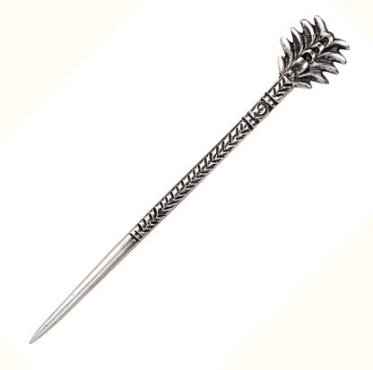 LURIYAA'S Metal Handicrafted Oxidised Chrishtmas Tree Design Bun Hair Stick for Women Bun Stick