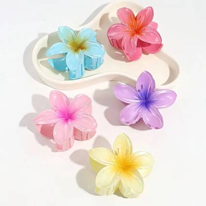 BeautyCulture Gradient Color Flower Hair Clip Fashionable Versatile Hair Clip Hair Accessory Hair Claw