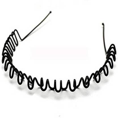 SUNWOOD ENTERPRISES SS HANDICRAFT Style & Squad Premium Quality Hair Band For Men & Women Head Band (Black) Hair Clip